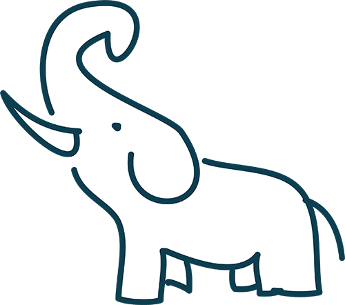 Pixel Doodle Elefant