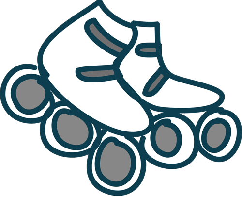 Pixel Doodle Inlineskater